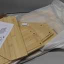 Corner Bread Box for Kitchen Countertop Two-Tier Large Capacity Bread Boxes Storage Container with Adjustable Height Countertop Bread Storage Bin (Bamboo Yellow)