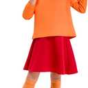 Halloween Costume for Girls - Deluxe Red Skirt Set with Wig, Magnifier Glasses, Socks & Accessories, XL(11-12Years)