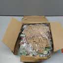 Zeyune 6 Set 9'' Small Wreaths for Kitchen Cabinets Mini Christmas Wreaths Real Touch Lamb Ear with Burlap Ribbon Red Berry Farmhouse for Xmas Wall Window Indoor Outdoor Chair Fireplace Decor