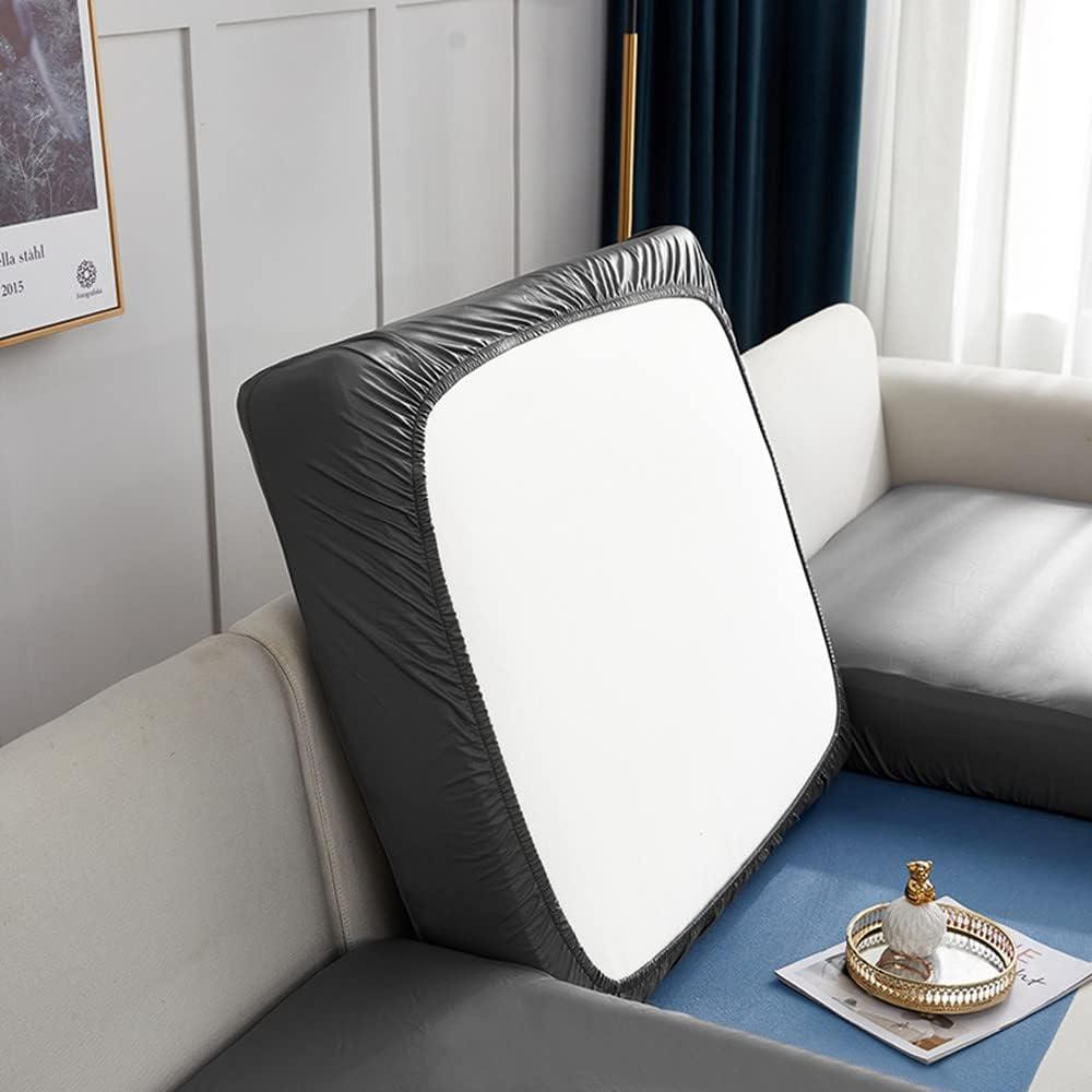 8 Pcs Back Sofa Cover Soothing Home Sofa Covers Couchs Slipcover Stretch Sectional Couch Covers Sofa Hero Covers for Couch Couch Cover for Dogs Washable (Gray,Back Cover) 2 Pcs 81"x44", 4 Pcs 28"x18", 2 Pcs 25"x23"