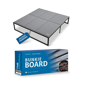 Meliusly Premium 10mm Bunkie Board King Size (76x80'') Patent Pending Low Profile Bed Board Design - Breathable, Noise Minimizing, Moisture Resistant Bunkieboards, Low Profile Bed Support