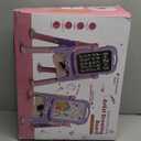 Kids Easels for Toddlers 2-4 Double Sided Kids Art Easel with Magnetic White Board Chalk Board Adjustable Stand Drawing Painting Easel Learning Toys 2 3 4 Year Old Girl Birthday Christmas Gifts Pink