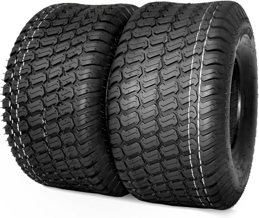 (2 Pack) MAXROLLORS 18x9.50-8 Lawn Mower Tires, 18x9.5-8 for Garden Tractor Riding Lawnmower Tire, 4 Ply Tubeless, Turf-S Pattern, 1040 lbs Capacity