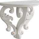 SOFE Farmhouse 10 Inches Wide Floating Shelves for Wall - Vintage Shelf Wooden - Distressed White Wall Shelf Small - Decorative Book Shelves Walls for Room