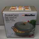 MELLERHOME 6 Quart Enameled Cast Iron Dutch Oven For Sourdough Bread Baking, Heavy-Duty, Oven-Safe up to 500 F & Across All Cooktops, Casserole Dishes, Green Kitchen Accessories, Thyme Green