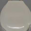 Centoco Round Toilet Seat, Standard Economy Model, Light Weight Residential, Closed Front with Cover, Plastic, Made in the USA, DSAMAZ12-106, Bone
