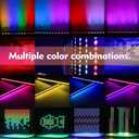 Led Stage Lights Bar,72W 24LEDs RGB Dj Strobe Party Lights Bar 3 in 1 Wall Washer Light Indoor with DMX Control AutoPlay Sound Activated Color Changing for Church Christmas Wedding Dance (1)
