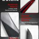 Rear Spoiler Wing Fit Compatible with Tesla Model Y 2020 2021 2022 2023 2024 Gloss Carbon Fiber Spoiler