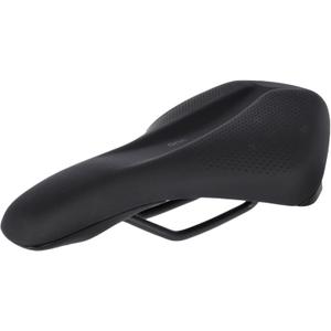 Selle Royal Vivo Ergo Reflective Athletic,Bike seat with Extra Visibility to Feel Safe in The Dark, Black, One Size