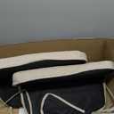 Chair Cushions for Dining Chairs, 2" Thick Seat Cushions for Kitchen Chairs, D-Shaped Chair Pads with Washable Cover, Ties and Non Slip Backing, 17'' x 16'', Set of 4, Beige