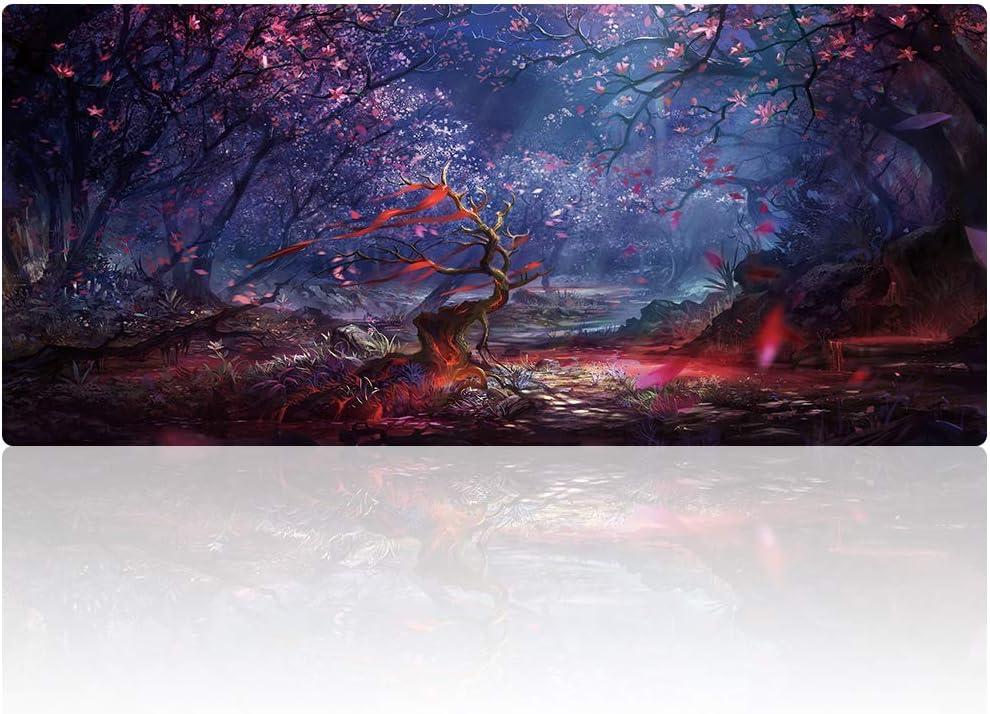 Cmhoo XXL Professional Large Mouse Pad & Computer Game Mouse Mat (35.4x15.7x0.1IN, 90x40 Forest)