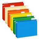 Extra Capacity Hanging File Folders, RAZCC 30 Pack Letter Size Reinforced Hanging Folders with Heavy Duty 2 Inch Expansion for Bulky Files, Filing Cabinet, Adjustable Tabs, Assorted Colors