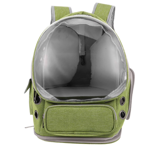 Cat Backpack Carrier, Breathable Cat Carrier Large Space Bubble Pet Backpack for Kitty Small Dog up to 15lbs, Transparent & Foldable Pet Carrier for Travel Hiking