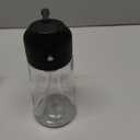 TrendPlain 16oz/470ml Glass Olive Oil Sprayer for Cooking  2 in 1 Olive Oil Dispenser Bottle for Kitchen Gadgets and Air Fryer Accessories, Salad, BBQ - Black