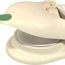 2 in 1 Dumpling Maker, Baking Pastry Pressing Dumpling Skin Wrapper Mould, Manual Dough Press Maker, for Empanada, Ravioli, Pierogi, Hand Pie Pot Stickers, Jamaican Beef Patties(Beige)