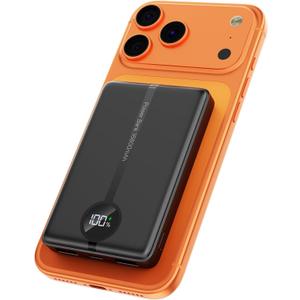 Magnetic portable charger, 16800mAh wireless power bank, with 20W USB-C fast charging and LED digital display magnetic battery pack, compatible with iPhone Air 17/16/15/14/13/12 full series (2025)