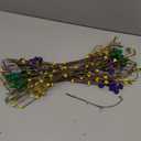 Zeyune 6 Pcs Mardi Gras Centerpiece Table Decor 16.5 Inch Mardi Gras Glitter Table Picks Carnival Purple Gold Green Tree Topper Picks Ornaments for Carnival Masquerade Party Decoration Vase Fillers