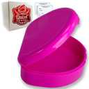 QUIST (TM) Solid Orthodontic Retainer Case (Pink)