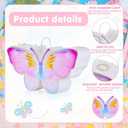Lewtemi Butterfly Piata Decorations with Stick Blindfold and Confetti for Birthday Fairy Woodland Theme Decorations Photo Prop Funny Anniversary