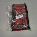 AQOTHES Pack of 2 Christmas Plaid Decorative Throw Pillow Covers Scottish Tartan Cushion Case for Farmhouse Home Holiday Decor Red and Green, 18 x 18 Inches