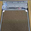 Cat Scratching Board Cat Scratching Post,2-in1 L Shaped Cats Cardboard Scratcher with Box, Kitten Scratcher Ball Wall Scratchers Pad for Indoor Cats Grey