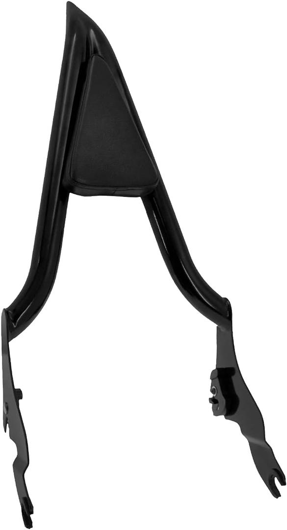 HDBUBALUS Motorcycle One-piece Sissy Bar Passenger Backrest Compatible With Harley Touring Road King Road Glide Street Glide Electra Glide Road King 2009-2025 (Black-22inch)