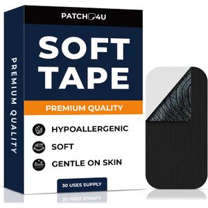 Soft Tape (30 Pack) - Pain Free Removal, Hypoallergenic, Latex Free & Gentle On Skin - Packaging May Vary - Skin Friendly Adhesive Cotton Tape