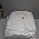 LEISURE TOWN King Mattress Pad Fitted Quilted Cotton Mattress Cover Cooling Soft Pillow Top Mattress Topper with Down Alternative Filling Mattress Protector with 8-21 Deep Pocket (78x80 White)