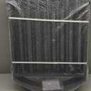 6 Panels Full Matel Freestanding Dog Gates with Door, 144"Extra Wide 32"Tall Free Standing Dog Pet Gate for Indoor & Outdoor. Foldable Pet Fences for Doorways, House, Stairs, Porch, Deck, Yard (Black)