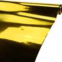 Homeford Metallic Foil Plastic Table Cover Tablecloth Roll, 40-inch, 100-feet, Gold