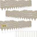 Garden Edging, 21FT Landscape Edging Kits with 20 Pcs Stakes, Plastic Edging Border Flexible for Garden Flower Beds Lawn Yard Pathway