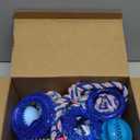 Beiker 20 Pack Puppy Chew Toys - Blue Dog Teething Toys for Puppies, Puppy Teething Rings and Ropes, Blue Rubber Toy Bundle for Small Dogs, Cute Interactive Dog Balls for Small Breed