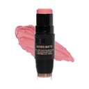 Nudestix Nudies Blush Stick 3-in-1 Cream Blush for Cheeks, Eyes & Lips with Built-In Brush | Soft Matte Finish for a Natural Flush