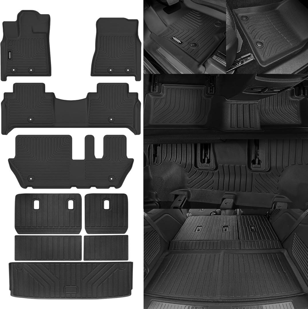 Floor Mats for Nissan Armada/Infiniti QX80 2025 8 Seats Floor Mats & Trunk Mat & Backrest Mats All Weather for Nissan Armada Accessories Guard Odorless Anti-Slip Floor Liner Floor Mats for Nissan Armada/Infiniti QX80 2025 8 Seats Floor Mats & Trunk Mat & Backrest Mats All Weather for Nissan Armada Accessories Guard Odorless Anti-Slip Floor Liner