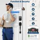 Keyless Entry Door Lock Handle Set, Smart Locks for Front Door Electronic Keypad Deadbolt with Lever Handle Custom User Codes Advanced Security & Easy Installation Aluminum Auto Lock