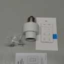 DEWENWILS Remote Control Light Socket with Dimmer, Wall Mounted Wireless Light Switch with 100FT Range & E26/E27 Socket, Wireless Light Bulbs Socket Switch for Closet, Garage, Basement, ETL Listed