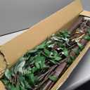 7FT 170 LED Lighted Olive Tree - Olive Trees Artificial Indoor with 17 Branches, 34 Fruits 340 Leaves, Remote 8 Flashing Modes, Timing, DC 5V Safe, Faux Olive Tree for Outdoor Party Home Decorations