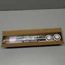 Mcrbeay Shower Curtain Rod, 1" Diameter Heavy Duty Tension Shower Rod, Non Slip Adjustable 28-46 inch No Drilling Shower Curtain Rods Spring Tension For Bathroom, Shower Stall, No Rust, Nickel