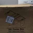 32Quart Camping Cooler Portable Cooling Box Suitable for BBQ Camping, picnics and Other Outdoor Activities