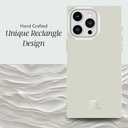 COCOMII Rectangle Case for iPhone 15 Pro, Compatible with MagSafe, Matte Ivory