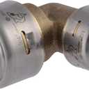SharkBite Max 3/4 Inch x 1/2 Inch 90 Degree Reducing Elbow, Push to Connect Brass Plumbing Fitting, PEX Pipe, Copper, CPVC, PE-RT, HDPE, UR274A