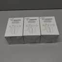 3 x AUVON Large Pill Organizer, Pill Dispenser for Holding 6 Various Vitamins, Pill Box Case with Anti-Mixing & Wide Opening Design, Easy to Retrieve Meds, Includes 20 Pcs Stick-on Labels (Black)