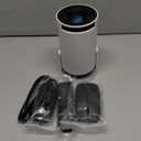 Mini Projector with WiFi and Bluetooth Built-in Apps Smart Projector Support 4K 1080P FHD 180 Adjustable Auto Keystone Compatibile with HDMI/TV Stick/Memory Stick/Laptop, White