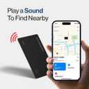 SPOTMINDERS Apple MFi Certified Wallet Tracker Card for Travel - Works with Apple Find My, IP68 Waterproof Rechargeable Tracking Card for Wallet Luggage Passport Purse - Ultra Slim 0.07in Item Finder