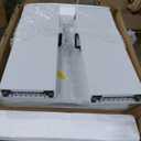 HLPB Folding Table Picnic Table Set, 6 ft Camping Table with 2 Benches, Outdoor Indoor Portable Folding Furniture for Working Meeting Party, Camping, Picnic, Weddings w/Handle and Safety Locks, White