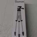 GPX 42 Inch Extending Tripod, Pan and Tilt Head, Carry Pouch, Silver (TPD427S)