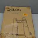 Delog Narrow Walkers for Seniors, Small Walkers for Seniors Tight Spaces Support Up to 350lbs, Standard Walkers for Adults (Black)