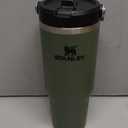 Stanley IceFlow Flip Straw Tumbler with Handle | Twist On Lid and Flip Up Straw | Leak Resistant Water Bottle | Insulated Stainless Steel | BPA-Free (30 Ounces, Dried Pine)