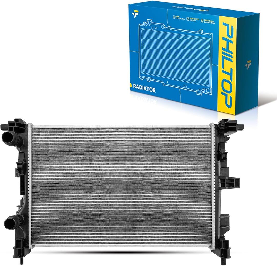 PHILTOP Aluminum Radiator Fit for 2015-2021 Renegade 2.4L, 2015-2022 ProMaster City, 2016-2018 500X 2.4L CU13533