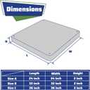 Equipment Pad for Air Conditioner Heat Pump Systems,32 x 32 x 2 inches,Outdoor Plastic Condenser Pad Ground Support Base for Condensing Units